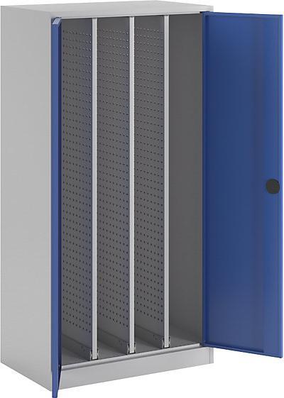 Image du produit eurokraft pro Armoire à tiroirs verticaux, sans cloison médiane, 3 tiroirs, gris clair / bleu (100 cm, 195 cm)