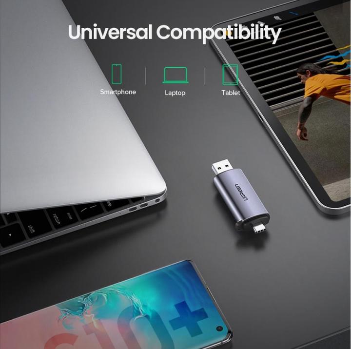Image du produit Ugreen USB-C et USB-A - TF SD 3.0 (USB, USB-C)
