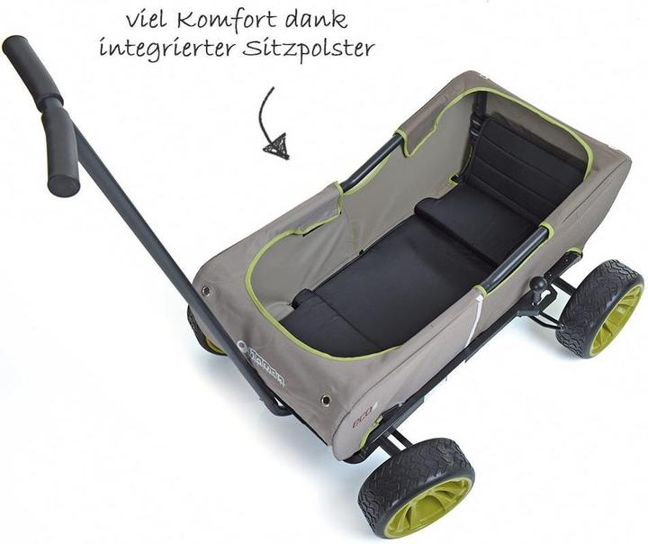 Actual product image Hauck Toys for Kids handcart handcart Eco Mobile - foldable with roof
