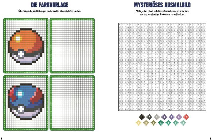 Immagine prodotto Libro di attività sui Pokémon: Il mio libro da colorare in pixel