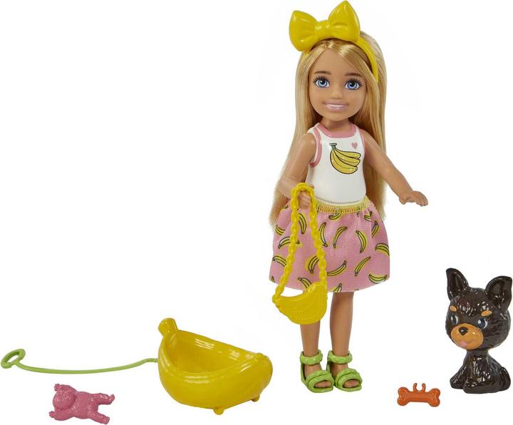 Produktbild Barbie Chelsea-Puppe und Hündchen mit Zubehör, Spielzeug für Kinder ab 3 Jahren