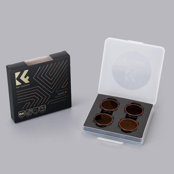 Image du produit K&F Concept Filtres ND&PL (8/16/32/64) Kit pour Hero 9 / Hero 10 (Hero 10, GoPro Hero 9)