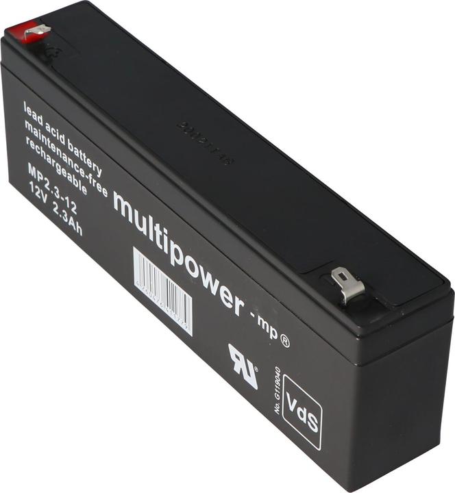 Actual product image Multipower Akku MP2.2-12 Blei Akku, 4,8mm Faston Stecker MP2,2-12 (12 V, 2.20 Ah)
