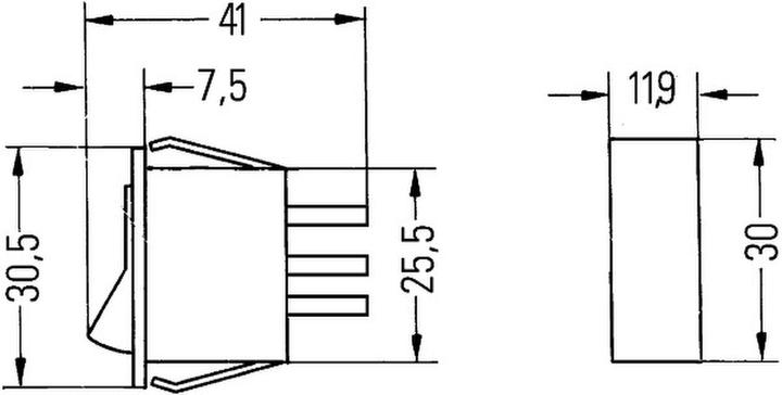 Actual product image Hella Switch 6EH 004 406-042