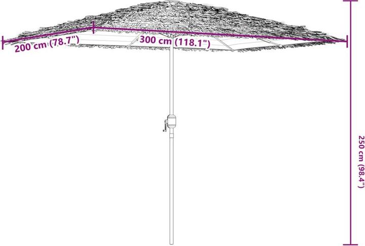 Image du produit VidaXL Parasol avec mât (2 m)
