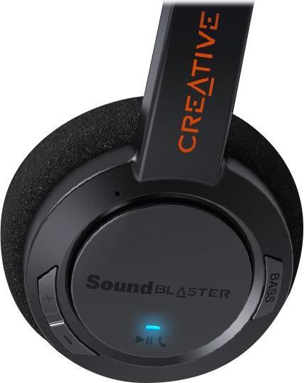 Productafbeelding Creative SOUND BLASTER JAM V2 Draadloze Bluetooth Hoofdtelefoon zwart (ANC, 22 h, Draadloze)