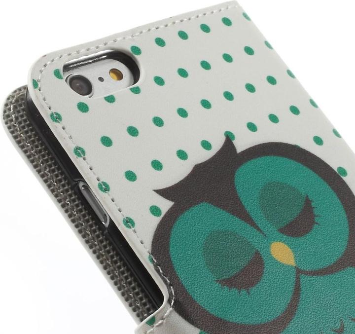 Produktbild König Design Handyhülle Tasche für Handy Apple iPhone 6 Plus Dicke Eule auf Ast (Apple iPhone 6 Plus)