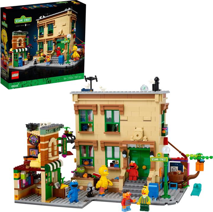Immagine prodotto LEGO 123 Sesame Street (21324, LEGO Ideas, Set LEGO rari)