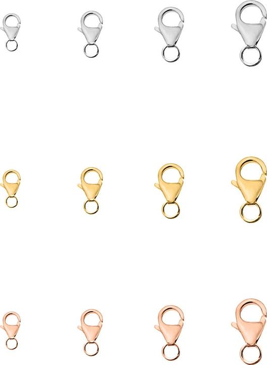 Immagine prodotto Leyda Moschettone di chiusura (Argento 925, placcato oro 750 / oro 18 K)