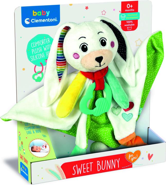 Immagine prodotto Clementoni Bambino - coniglietto di stoffa da coccolare (7.80 cm)