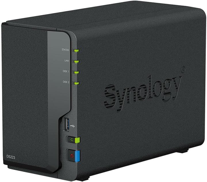 Actual product image Synology DS223 (2 x 16 TB, Synology HAT 33xx)