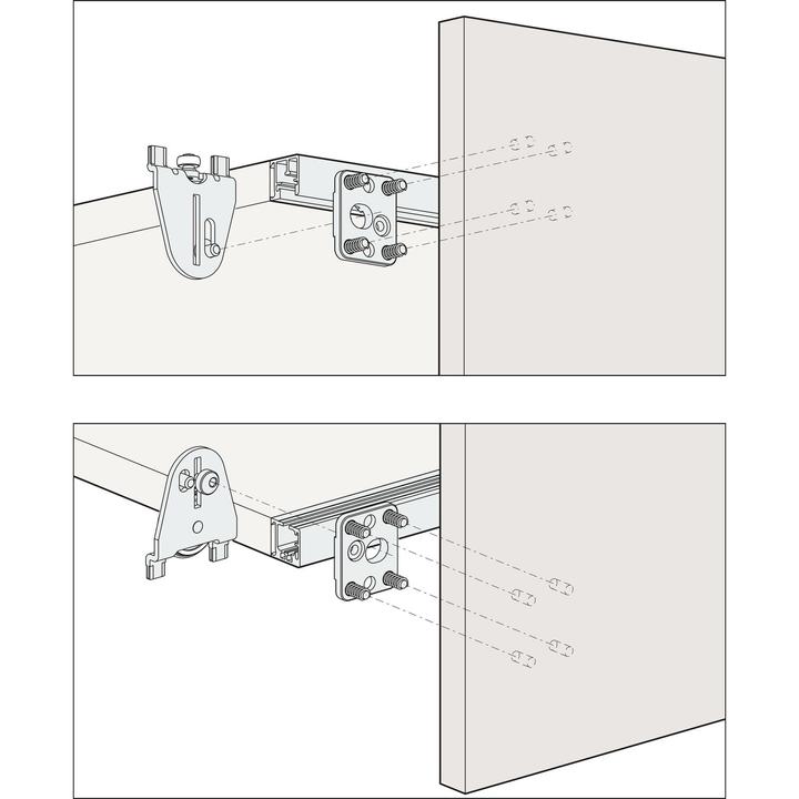 Actual product image HAWA Sliding door fittings -REGAL B 25 H/SP, Forslide