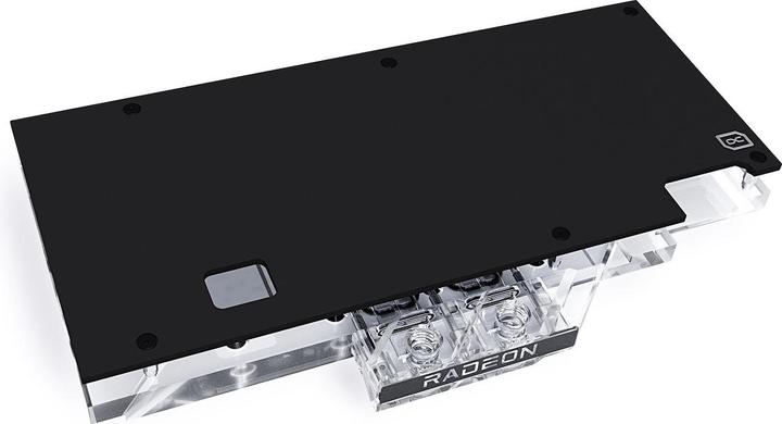 Actual product image Alphacool Ice Block Aurora GPX-A Radeon RX 6800/6800XT ROG Strix/TUF with Backplate - Acrylic + Nickel