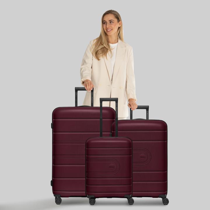 Image du produit Redolz Essentials 11 4 Rollen Kofferset 3-teilig mit Dehnfalte (240 l, XL (à partir de 115l))