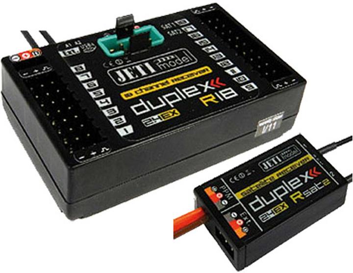 Produktbild Jeti Empfänger R18 + Rsat2 2.4EX duplex (8595245908577)