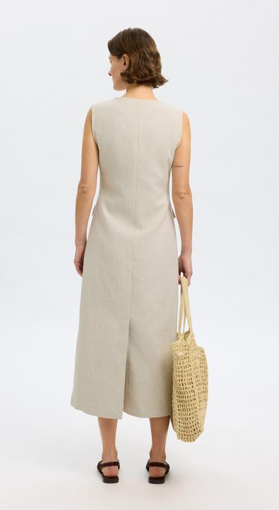 Produktbild Selected Femme Ärmelloses Kleid aus Leinengemisch (40)
