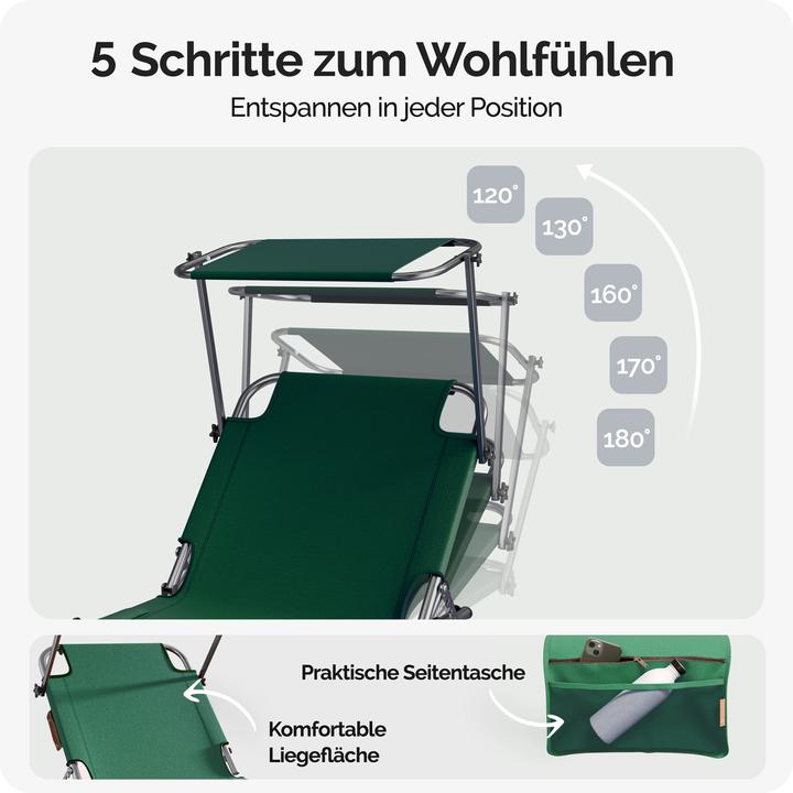 Produktbild Casaria Sonnenliege (190 cm)