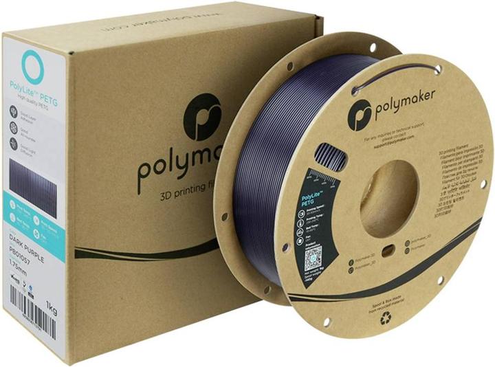 Immagine prodotto Polymaker PolyLite PETG (PETG, 1.75 mm, 1000 g, Viola)
