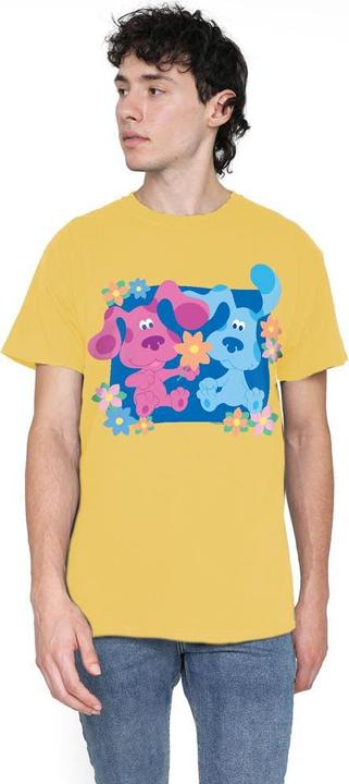 Actual product image Blue´s Clues Mens Magenta Flowers T-Shirt (L)