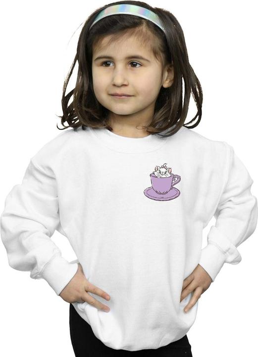 Immagine prodotto Disney Aristocats Marie In Cup Breast Print Felpa Ragazze (152, 158)