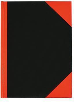 Neutralware Kladde DIN A6 liniert schwarz/rot 96 Bl. (A6, Liniert, Harter Einband)