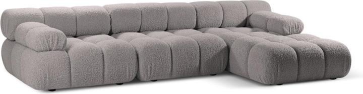 Actual product image Micadoni Velvet Modular Right Corner Sofa, "Bellis", 4 Seats, 282x155x70 Made in Europe (Corner sofa)