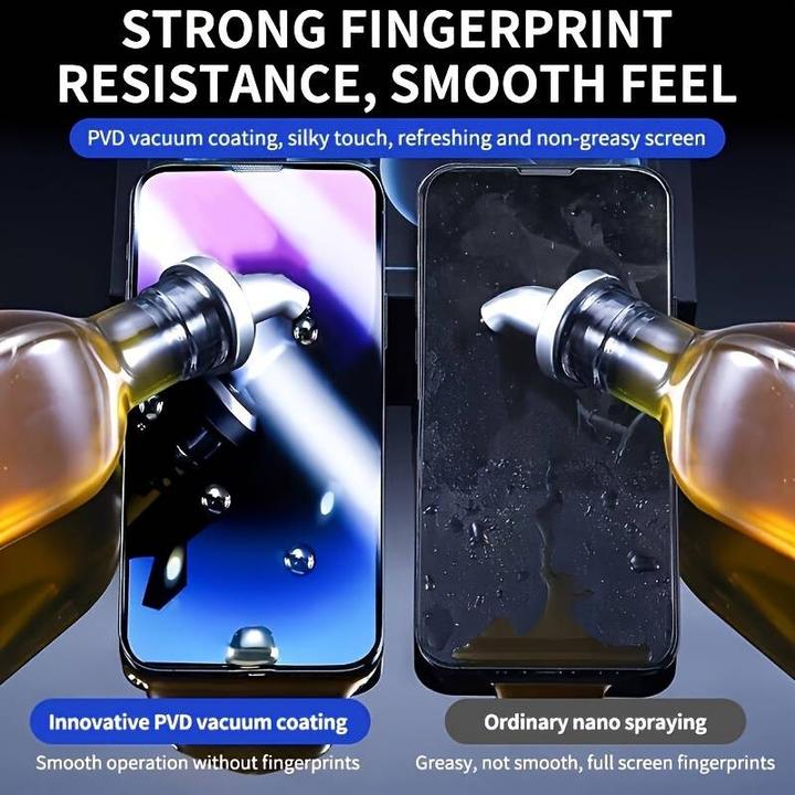 Produktbild PhoneLook 2er-Pack Anti-Spy Schutzscheiben mit automatischem Schnellmontageset und Staubschutz (2 Stück, Apple iPhone 13 Pro Max)