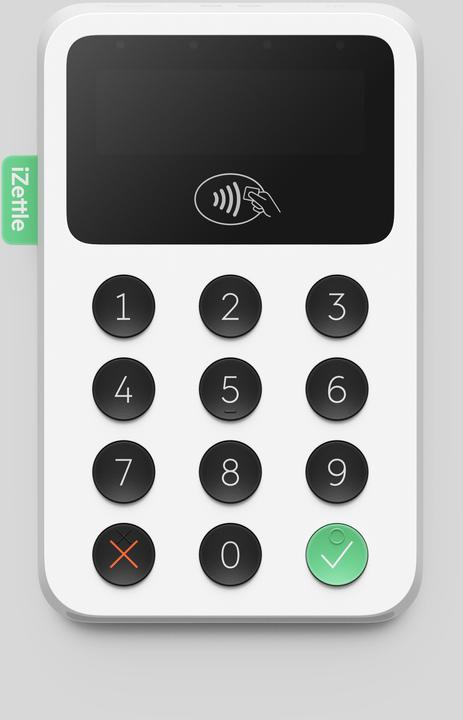 Actual product image Izettle Reader 2 smart card reader Bluetooth White