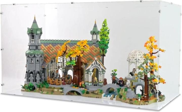 Actual product image iDisplayit Acrylic display for LEGO® 10316 The Lord of the Rings: Rivendell (With white base)