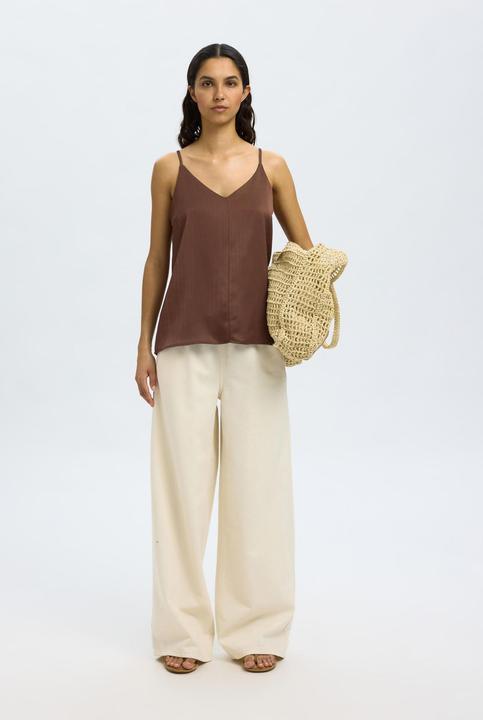 Image du produit Selected Femme Satin Spaghettiträger-Top (40)