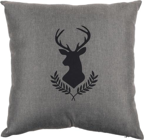 Immagine prodotto Ootb Decorativo grigio chiaro cuscino, testa di cervo (40 x 40 cm)