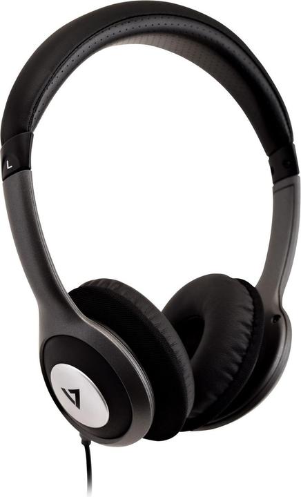 V7 Deluxe 3.5mm Stereo Headphones (ANC, Cable)