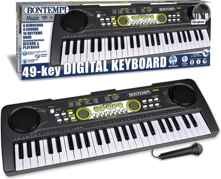 Immagine prodotto Bontempi Tastiera Digitale 49 Tasti con Microfono
