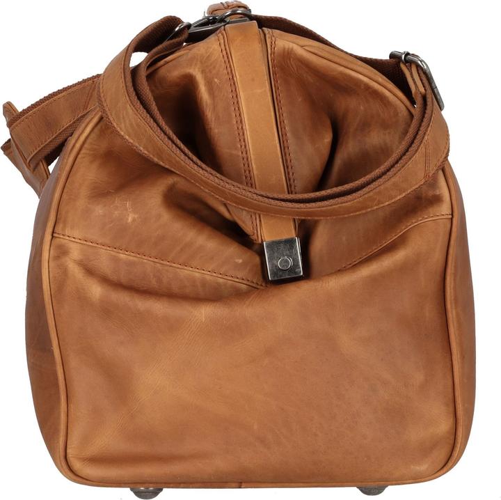Produktbild The Vegan Cow Chesterfield Brand Leren Weekendtas Cognac Corfu (38 l)