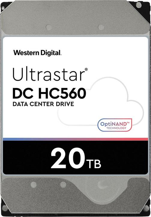 Produktbild WD Ultrastar 0F38754 internal hard drive 3.5" 20 TB NL-SATA (20 TB, 3.5")