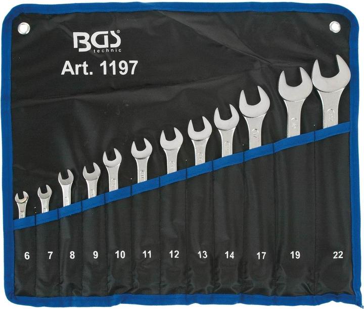Actual product image BGS Combination spanner set (22 mm, 8 mm, 10 mm, 14 mm, 11 mm, 7 mm, 12 mm, 19 mm, 17 mm, 20 mm, 13 mm, 6 mm, 9 mm)