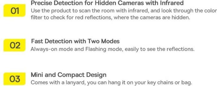 Image du produit Baseus Heyo Camera Detector (Divers)