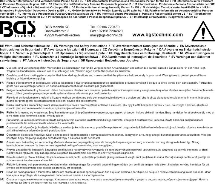 Produktbild BGS Nietzangen-Set (4.80 mm)