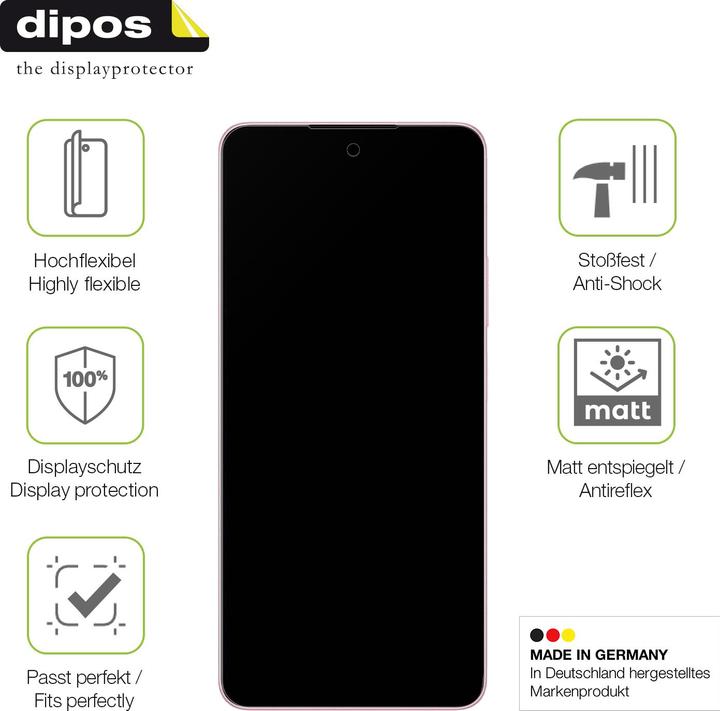 Actual product image Dipos Full Cover Screen Protector Matte (1 Piece, Oppo A5s)
