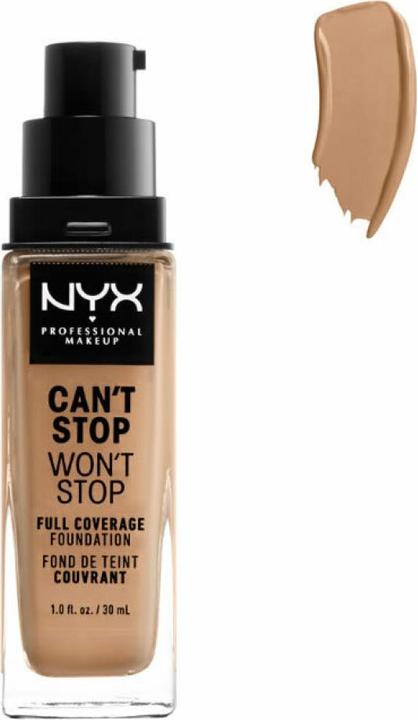 Immagine prodotto NYX Professional Make-Up Can't Stop Won't Stop - Full Coverage Foundation Natural Buff (Buco naturale)