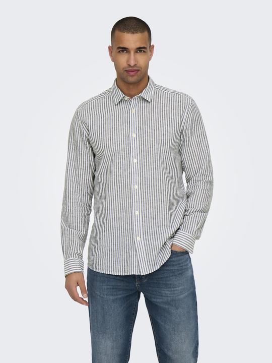 Produktbild Only & Sons Slim Fit Hemdkragen Hemd Hemd (XL)