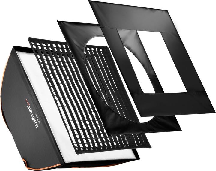 Immagine prodotto Walimex Softbox PLUS Linea Arancione 90x90 (Soft box)