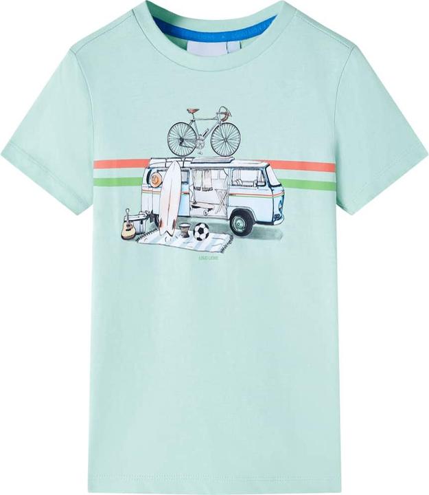 Immagine prodotto VidaXL Maglietta per bambini Verde menta chiaro 104,Materiale: 100 (104)
