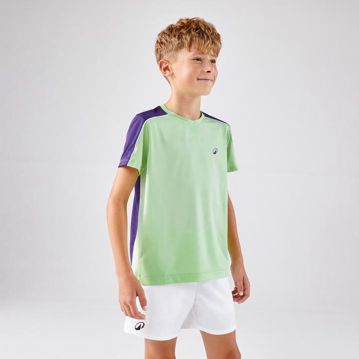 Artengo Kinder Tennis T-Shirt - TTS Dry Jr Rundhals grün