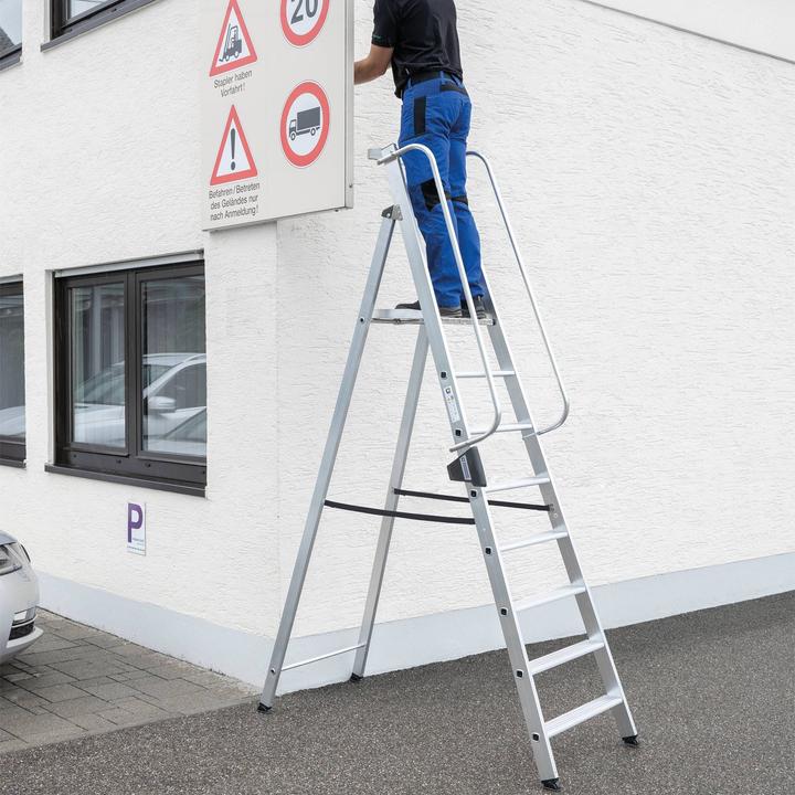 Immagine prodotto Munk Scaletta in alluminio con grande piattaforma (Scala a pioli, 100 cm)