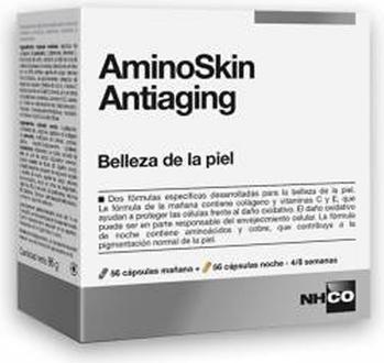 Actual product image Nhco Aminoskin Antiaging - 56 Capsules For Morning And 56 Capsules For Night (56 ml)