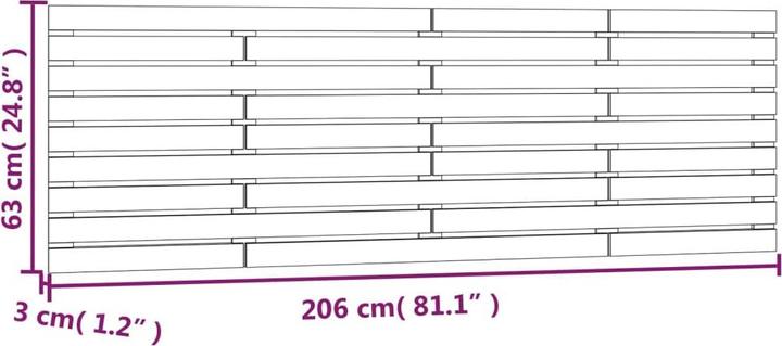 Immagine prodotto VidaXL Oksiutka (206 x 3 x 91,5 cm)