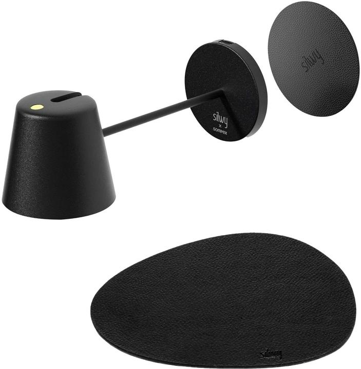 Image du produit Silwy Magnet-Leuchte Portofino Black inkl. Platzset und Pad (198 lm)