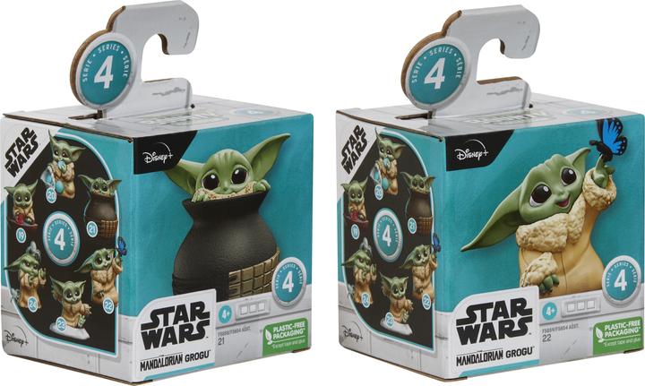 Productafbeelding Hasbro The Bounty Collection serie 4, 2-pack Grogu Figuren, Grogu met vlinder en in kruik