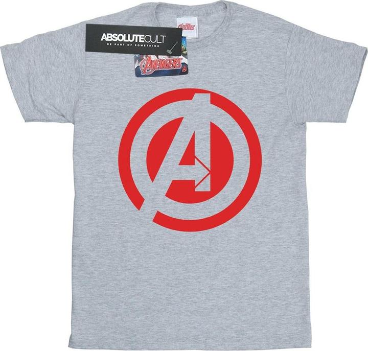 Immagine prodotto Marvel Maglietta Tinta Unita Logo Uomo (S)